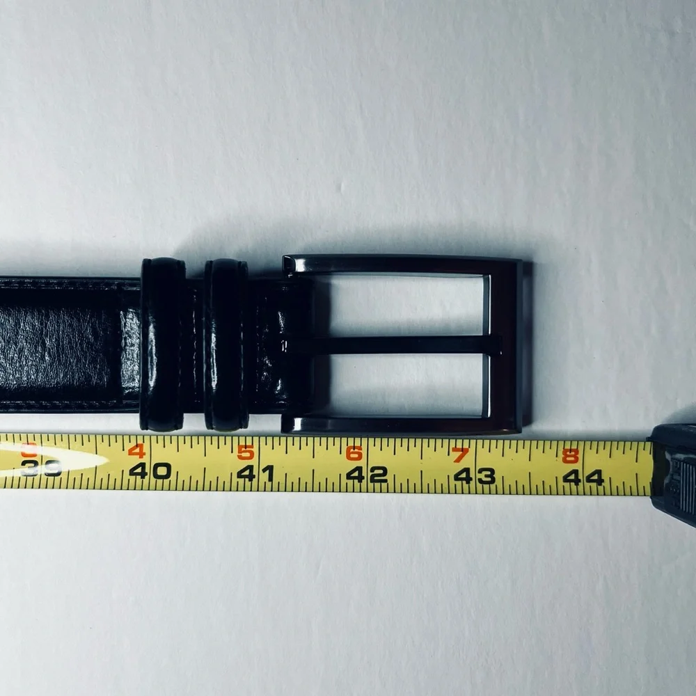 CHF Handcrafted Genuine Leather‎ Dress Belt Black Unisex Size 41”